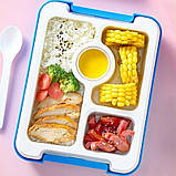 Ланчбокс DIY Лего пікселі для створення малюнка 1100 мл жовтий (LB-164780), фото 6