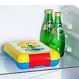 Ланчбокс DIY Лего пікселі для створення малюнка 1100 мл жовтий (LB-164780), фото 7