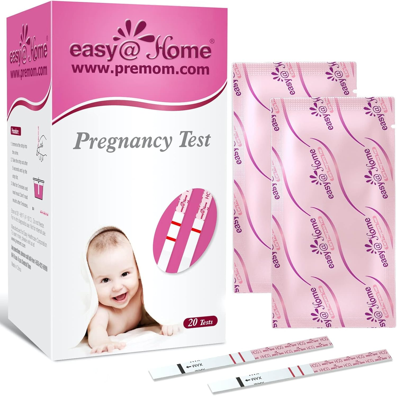 Тест на вагітність Easy@Home 20 шт