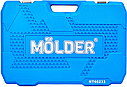 Професійний набір інструментів в кейсі Molder 1/2", 1/4", 3/8" 72Т, CR-V 233 одиниці (MT60233), фото 10
