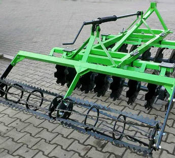 Дискова борона з котком 2 м Бомет до трактора від 40 к.с. (18 дисків: "ромашка" -  510 мм, коток на підшипниках)