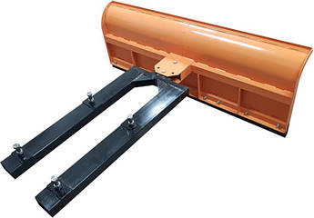 Відвал для прибирання снігу 1.5м на вилочний навантажувач вантажопід'ємністю від 1.5т висота 55см, кут повороту +/- 30