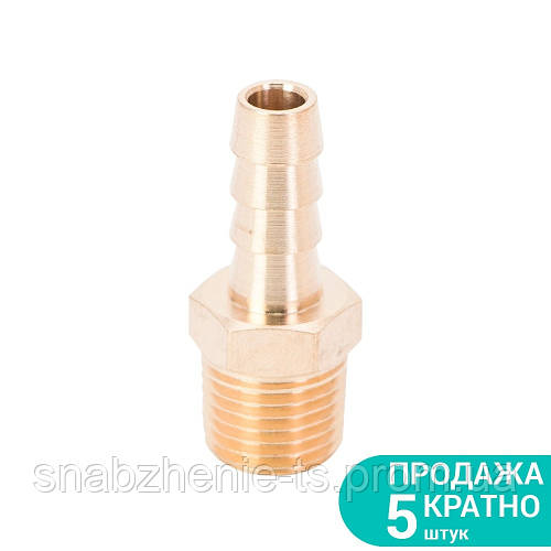 Штуцер для шланга 8 мм із зовнішньою різьбою 1/4" латунь SIGMA 7023431 ...