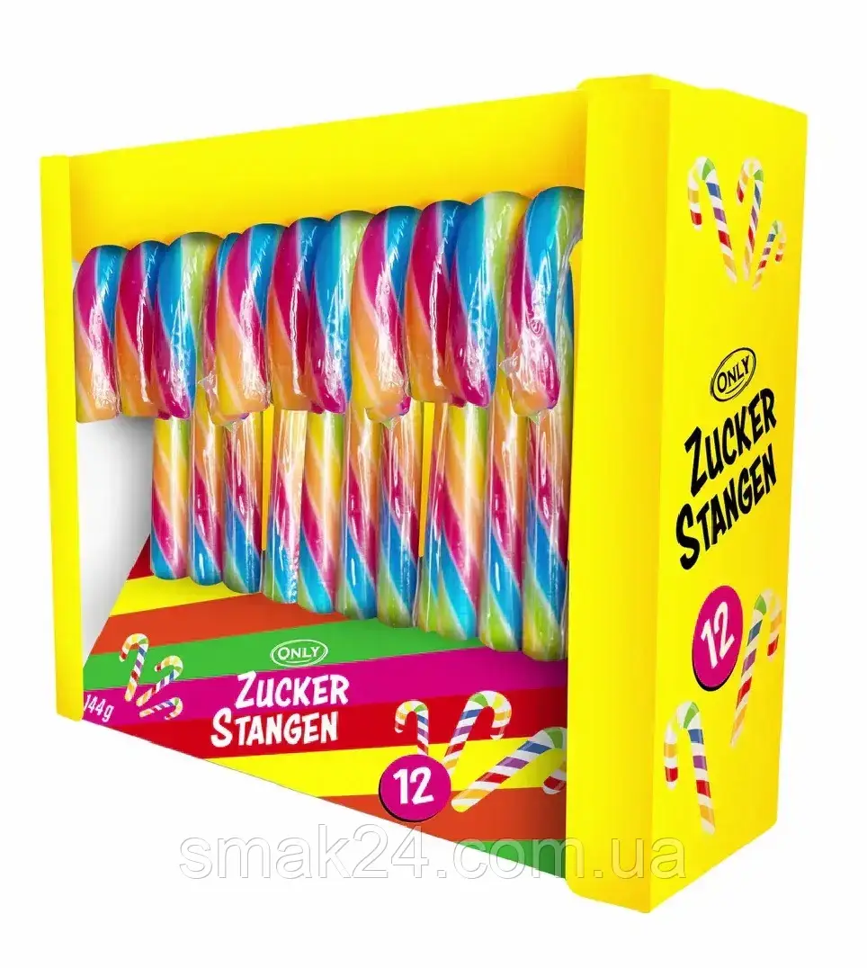 Цукерки (карамель) Палиця ONLY ZUCKER STANGEN (12x12 г) 144 г Австрія