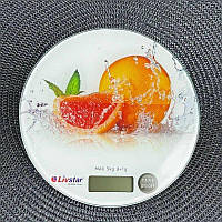 Електронні кухонні сенсорні ваги Livstar Lsu-5008 грейпфрут
