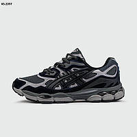 Кросівки чоловічі чорно-сірі 41 Asics Gel-NYC Black Grey