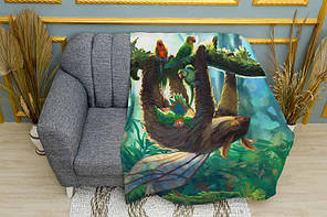 Плед «Магічна коала з папугами. Magical koala with parrots», фото 1