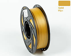 Пластик/філамент для 3D-друку UA3D PLA+  GOLD, 1.75mm, 1kg, 330m, 190-220°C / Золотий