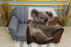 Плед «Мила коала на дереві. Cute koala on a tree»