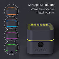 Компактний очищувач-зволожувач повітря для кімнати Doctor-101 Porto на 500 мл з іонізатором та підсвічуванням, фото 6