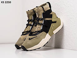 Кросівки чоловічі високі оливкові 41 42 44 45 Nike Air Huarache Gripp Olive (оливкові)