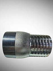 Штуцер під шланг із зовнішнім різьбленням (оцинкована сталь)