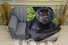 Плед «Чорна пума. Black cougar»