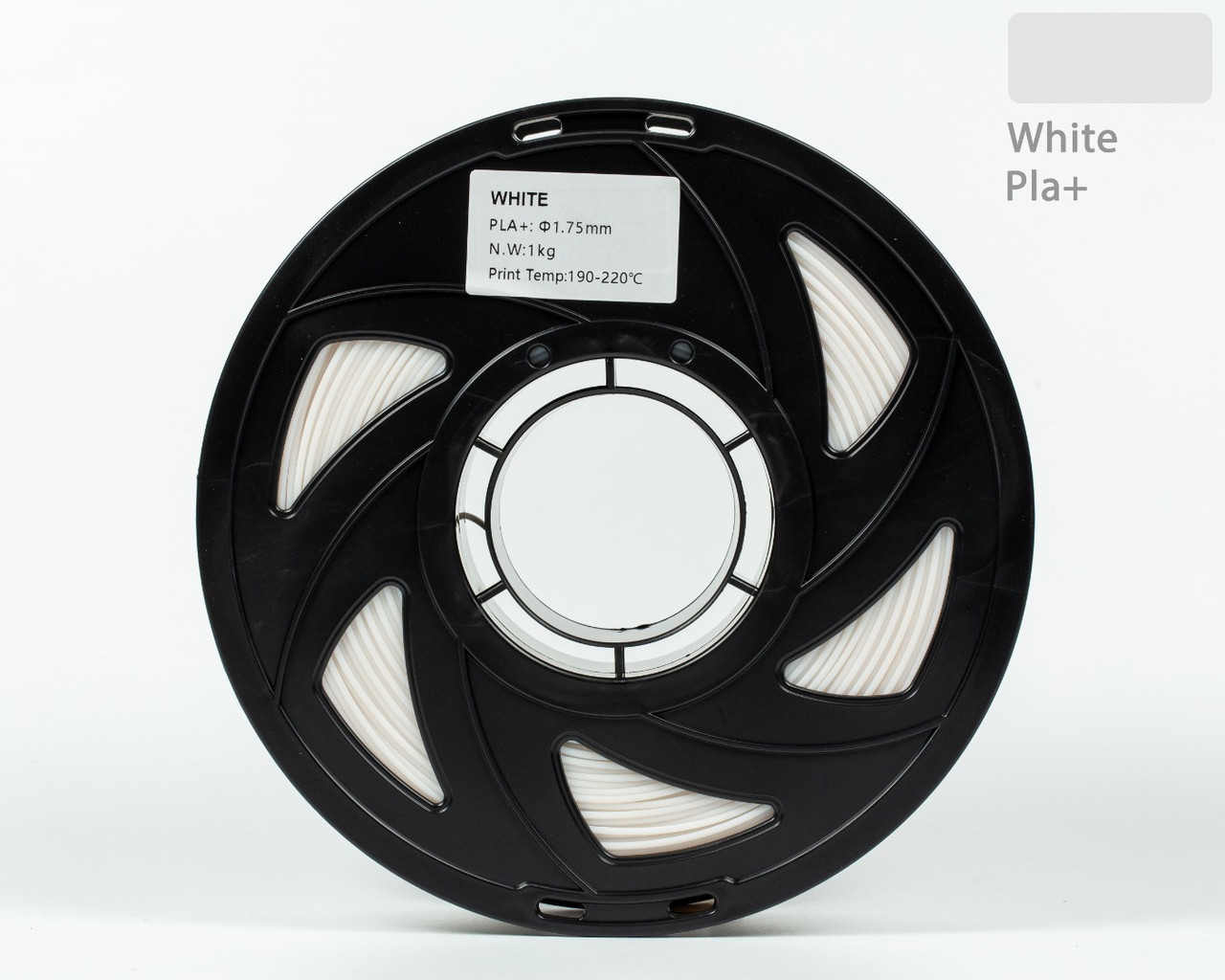 Пластик філамент для 3D-друку UA3D PLA PLUS White 1.75мм, 1кг, Білий