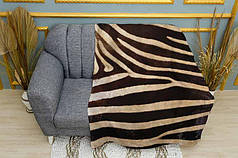 Плед «Коричневий паттерн зебри. Brown zebra pattern»