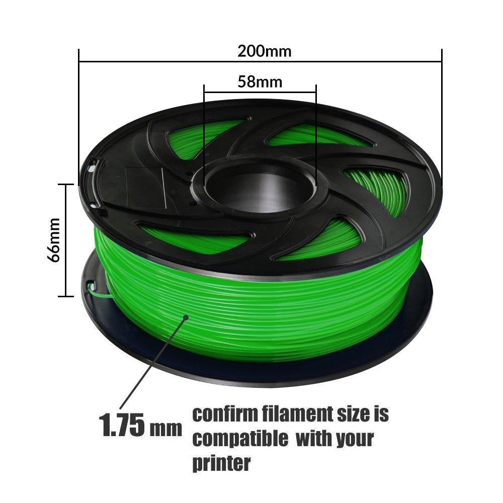Пластик філамент для 3D-друку UA3D PLA PLUS Green 1.75мм, 1кг, Зелений