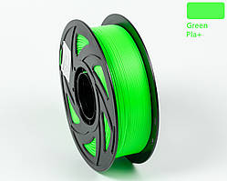 Пластик UA3D PLA+  GREEN, 1.75мм, 1кг, 330м, 190-220°C, Зелений філамент для 3Д-друку