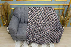 Плед «Сірий зміїний паттерн. Gray snake pattern»