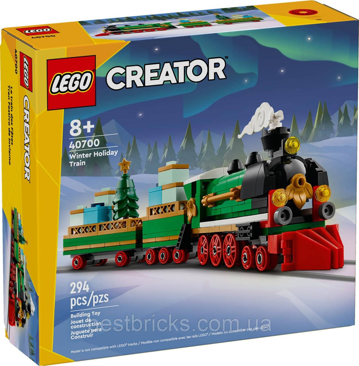 Конструктор Lego Creator Зимовий святковий потяг 40700, фото 1