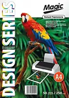 Дизайнерський картон А4 двосторонній Білий Перламутр 250 г/м, 50 арк.