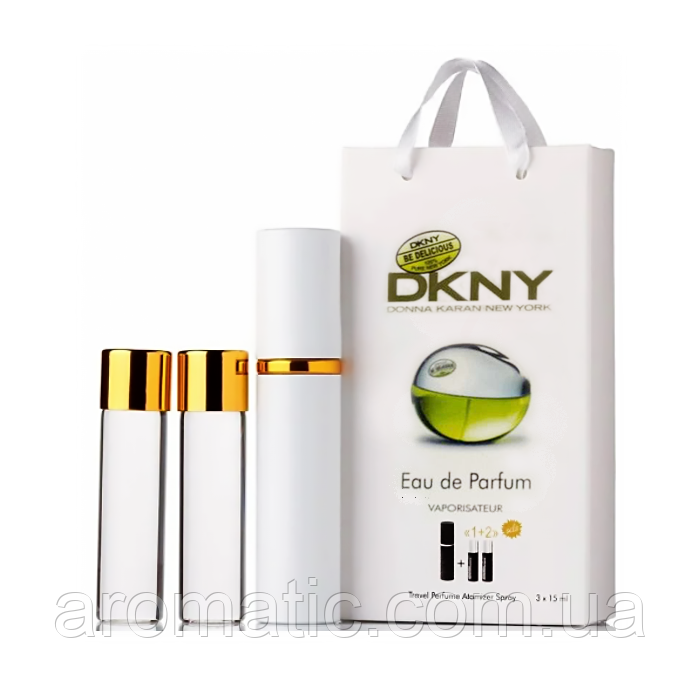 Парфуми жіночі DKNY Be Delicious в подарунковій упаковці 3х15 мл