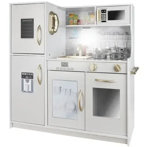 Деревянная модель кухни для детей Kruzzel XL 22117 игровая кухонная ...