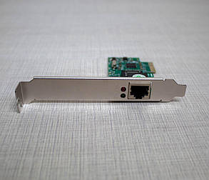 Мережева карта RTL8111D LAN PCI-E 1Gb/s gigabit LowProfil комплект планок, фото 4