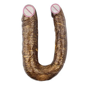 Фалоїмітатор подвійний Chisa Dark Muscle, золото