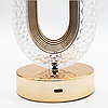 Настільна кришталева лампа-нічник акумуляторна з USB CRYSTAL TABLE LAMP 26см, фото 6