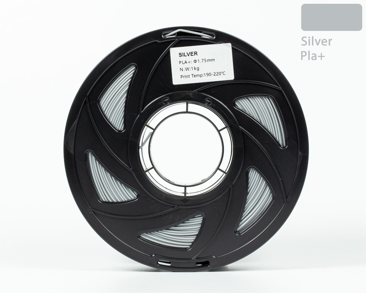 Пластик філамент для 3D-друку UA3D PLA PLUS Silver 1.75мм, 1кг, Сріблястий
