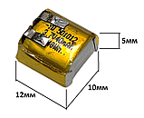 Акумулятор Li-Pol 40mAh 3.7V 501012 літій-полімерна батарея АКБ для навушників та гарнітур, фото 5