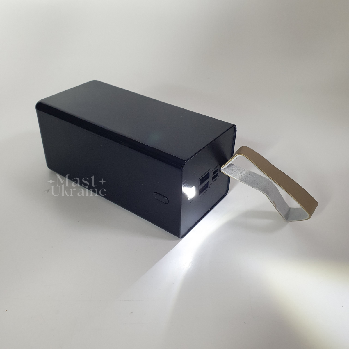 Зовнішня акумуляторна батарея Power Bank 50000 mAh (2xUSB), потужний повербанк з ліхтариком, YM-420S-Black