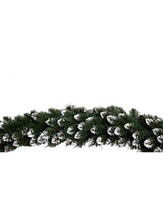 Новорічна хвойна гірлянда Королева з білими кінчиками. Довжина 2,8 м