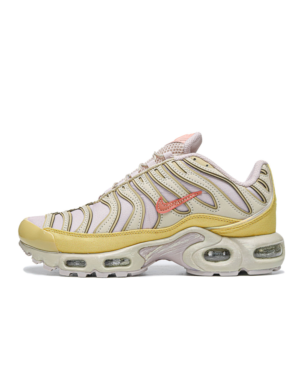 Жіночі Кросівки Nike Air Max TN Gold Pink Waterproof / Найк Аїр Макс Тн Вотерпруф