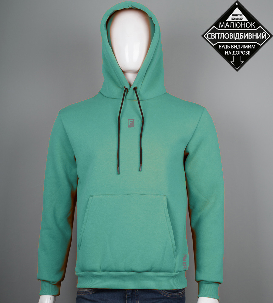 Худі тринитка Fero Reflective М'ята 9425к, XL (1шт), фото 1