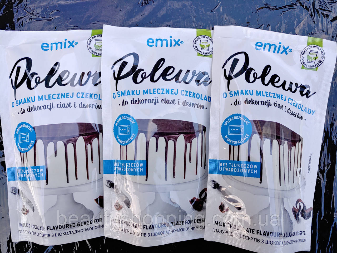 Polewa biala глазур молочна для десертів Emix Польща