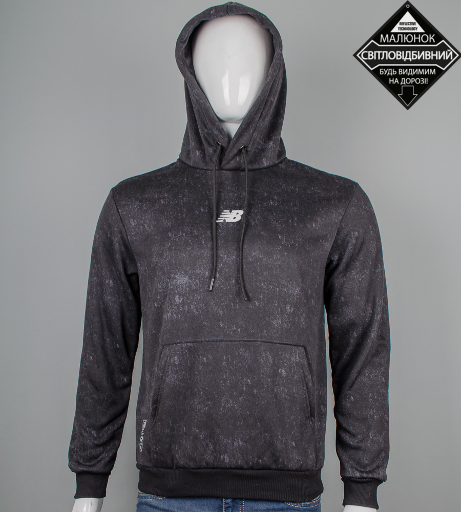 Худі тринитка Reflective Т.Сірий меланж 9423к, XXL (1шт), фото 1