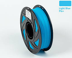 Пластик UA3D PLA+  LIGHT BLUE, 1.75мм, 1кг, 330м, 190-220°C, Блакитний філамент для 3Д-друку