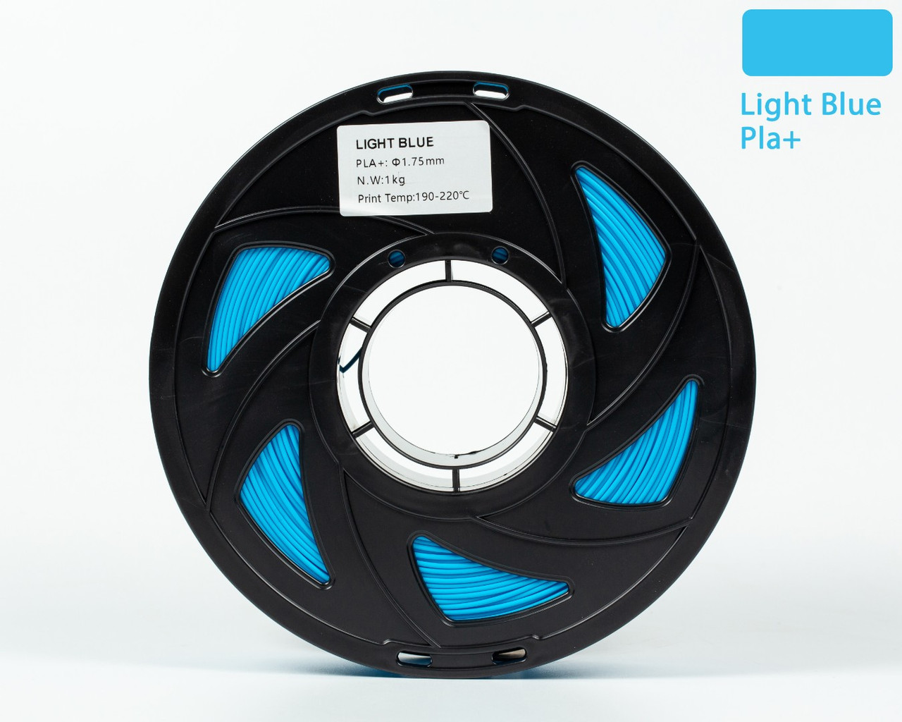 Пластик філамент для 3D-друку UA3D PLA PLUS Light Blue 1.75мм, 1кг, Блакитний