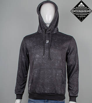 Худі тринитка Fero Reflective 9425к (Уп.4шт M-XXL), Т.Сірий меланж