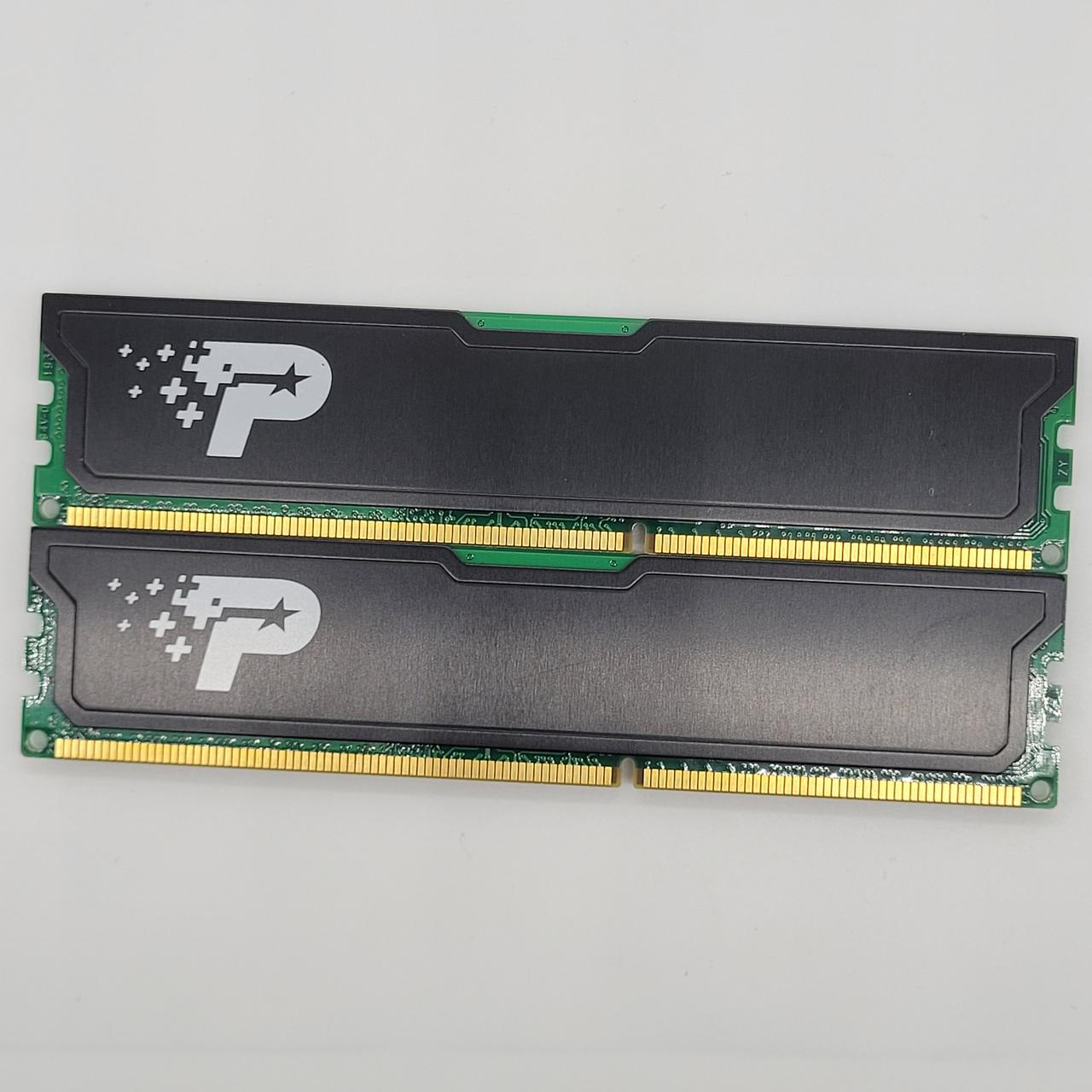 Пара ігрової оперативної пам'яті Patriot DDR3 8Gb (2x4Gb) 1600MHz PC3-12800U 1R8 CL11 (PSD38G1600KH) Б/В
