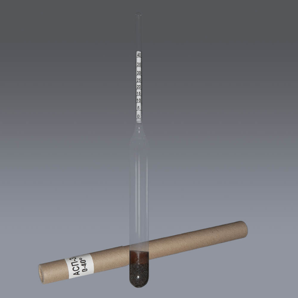 Ареометр для спирту АСП 3 (0 40). Спиртометр професійний - Україна, фото 1