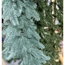 Новорічна хвойна гірлянда лита блакитна. Довжина 2 м