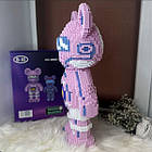 Конструктор Magic Blocks, що світиться, у вигляді ведмедика Bearbrick, 3D конструктор 50 см Голубий, фото 9