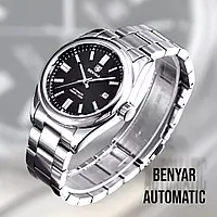 Benyar Automatic Мужские механические роскошные наручные часы 10 BAR класика т