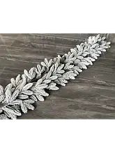 Новорічна хвойна гірлянда лита засніжена. Довжина 2 м