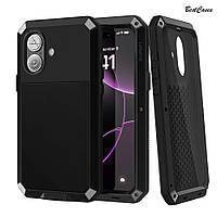 Протиударний чорний чоловічий чохол Lunatik Taktik Extreme на болтах 360' для iPhone 16 (айфон 16)