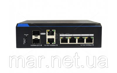 POE-комутатор FoxGate S6004G-CGS-I POE [GE: 4 x PoE+COMBO+RJ-45+SFP], фото 1
