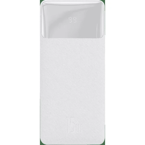 Зовнішній акумулятор (павербанк) Baseus Bipow Digital Display 15W 10000 mAh White (PPDML-I02)