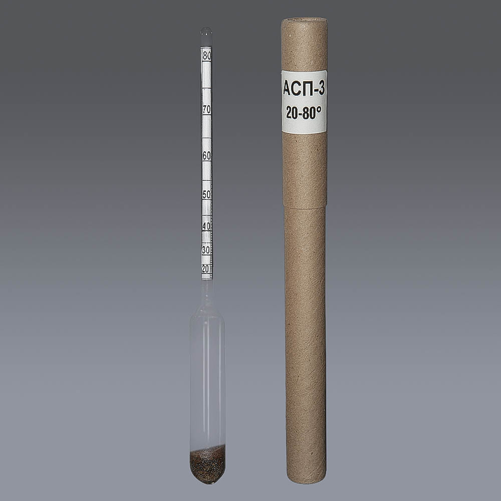 Ареометр для спирту АСП 3 (20 80). Спиртометр професійний - Україна, фото 1